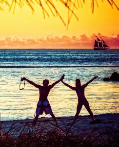 couple on a key west beach